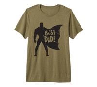 Best Dad Ever Funny Día del Padre Marido Superhéroe Camiseta Premium