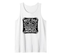 Best Dad Forever Worlds Greatest Father Dadd Día del Padre Camiseta sin Mangas