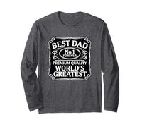 Best Dad Forever Worlds Greatest Father Dadd Día del Padre Manga Larga