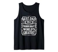 Best Dad Funny Father's Day Orgulloso Padre Marido Papá Camiseta sin Mangas