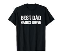 Best Dad Hands Down Father's Day Craft Camiseta