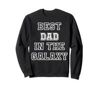 Best Dad in the Galaxy Regalo del Día del Padre Kid Papa Tee Family Sudadera