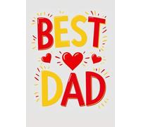 Best Dad Notebook, format A5: Squared Grid Notebook | 50 Sheets (100 Pages) | Glossy Cover | Perfect Gift for Father's Day, Birthday or Everyday Use