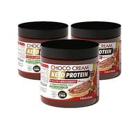 BEST DIET Keto Protein - Crema de Chocolate Sin Azucar para Untar Vegana con Avellanas, Sin Aceite de Palma, Baja en Grasa y Carbohidratos, Sin Edulcorantes, Sin Gluten. Pack de 3 botes con 200g
