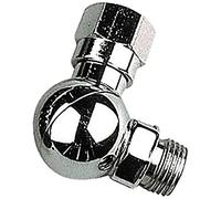 Best divers ae0280 Articulación a 360 °, latón, Cromado, giratoria, 2 ° Estadio 90 °, 9/16 "M-9/16 F