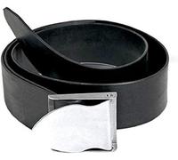 Best divers bh0078 Cinturón Goma, Porta Plomos Sub, Hebilla Inoxidable, Negro