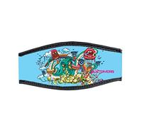 Best divers Correa Máscara de Neopreno, Doble Velcro, Arte Pop