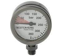 Best divers Manómetro ø 52 PVD negro 360 bar, unisex para adulto
