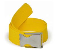 Best Divers zi0130b - Cinturón de Pesas de Bolsillo, Hebilla de Acero Inoxidable con diseño de Ballena, Color Amarillo