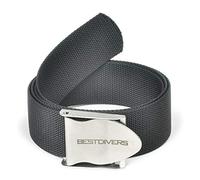 Best divers ZI0140I Cinturón, Porta plomos Sub, Hebilla Inoxidable, Negro