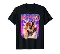Best Dog Dad Ever Funny Dog Daddy Puppy Dogs Lovers For Dad Camiseta gráfica económica