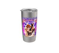 Best Dog Dad Ever Funny Dog Daddy Puppy Dogs Lovers For Dad Vaso térmico de acero inoxidable de doble pared
