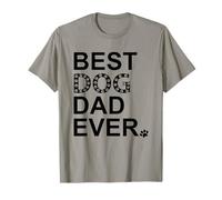 Best Dog Dad Ever Sign Dog Dad Paw Print Dog Lover Dogfather Camiseta