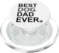 Best Dog Dad Ever Sign Dog Dad Paw Print Dog Lover Dogfather PopSockets PopGrip para MagSafe