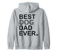 Best Dog Dad Ever Sign Dog Dad Paw Print Dog Lover Dogfather Sudadera con Capucha