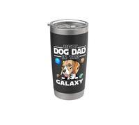 Best Dog Dad In The Galaxy Beagle Funny Puppy Dogs Lovers Vaso térmico de acero inoxidable de doble pared