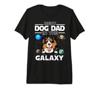 Best Dog Dad In The Galaxy Bernese Mountain Dog Puppy Lovers Camiseta Premium