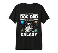 Best Dog Dad In The Galaxy Border Collie Puppy Dogs Lovers Camiseta Premium