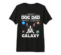 Best Dog Dad In The Galaxy Boston Terrier Puppy Dogs Lovers Camiseta Premium