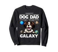 Best Dog Dad In The Galaxy Brittany Dog Puppy Dogs Lovers Sudadera