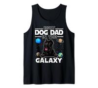 Best Dog Dad In The Galaxy Cane Corso Puppy Dogs Lovers Camiseta sin Mangas