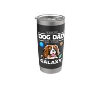 Best Dog Dad In The Galaxy Cavalier King Charles Spaniel Vaso térmico de acero inoxidable de doble pared