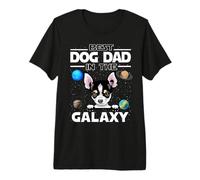 Best Dog Dad In The Galaxy Chihuahua Puppy Dogs Lovers Camiseta Premium
