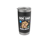Best Dog Dad In The Galaxy Cockapoo Puppy Dogs Lovers Vaso térmico de acero inoxidable de doble pared