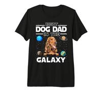 Best Dog Dad In The Galaxy Cocker Spaniel Puppy Dogs Lovers Camiseta Premium
