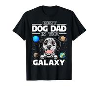 Best Dog Dad In The Galaxy Dalmatian Puppy Dogs Lovers Camiseta