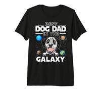 Best Dog Dad In The Galaxy Dalmatian Puppy Dogs Lovers Camiseta Premium