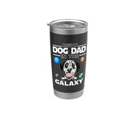 Best Dog Dad In The Galaxy Dalmatian Puppy Dogs Lovers Vaso térmico de acero inoxidable de doble pared