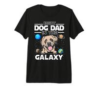 Best Dog Dad In The Galaxy English Mastiff Puppy Dogs Lovers Camiseta Premium