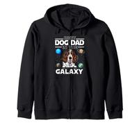Best Dog Dad In The Galaxy English Springer Spaniel Dogs Sudadera con Capucha