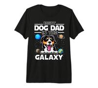 Best Dog Dad In The Galaxy Entlebucher Mountain Dog Puppy Camiseta Premium