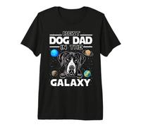 Best Dog Dad In The Galaxy Great Dane Puppy Dogs Lovers Camiseta Premium