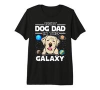 Best Dog Dad In The Galaxy Labrador Retriever Puppy Dogs Camiseta Premium