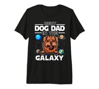 Best Dog Dad In The Galaxy Norfolk Terrier Puppy Dogs Lovers Camiseta Premium
