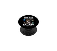 Best Dog Dad In The Galaxy Pit Bull Puppy Dogs Lovers PopSockets PopGrip Adhesivo