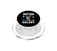 Best Dog Dad In The Galaxy Pit Bull Puppy Dogs Lovers PopSockets PopGrip para MagSafe