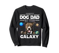 Best Dog Dad In The Galaxy Pit Bull Puppy Dogs Lovers Sudadera