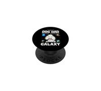 Best Dog Dad In The Galaxy Poodle Puppy Dogs Lovers PopSockets PopGrip Adhesivo