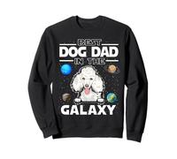 Best Dog Dad In The Galaxy Poodle Puppy Dogs Lovers Sudadera