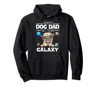 Best Dog Dad In The Galaxy Pug Puppy Dogs Lovers Sudadera con Capucha
