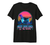 Best Dog Dad in The Galaxy Retro Vintage 80s Funny Dog Lover Camiseta Premium