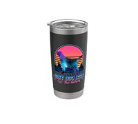 Best Dog Dad in The Galaxy Retro Vintage 80s Funny Dog Lover Vaso térmico de acero inoxidable de doble pared