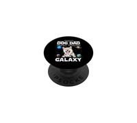 Best Dog Dad In The Galaxy Shiba Inu Puppy Dogs Lovers PopSockets PopGrip Adhesivo