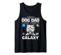 Best Dog Dad In The Galaxy West Highland White Terrier Dogs Camiseta sin Mangas