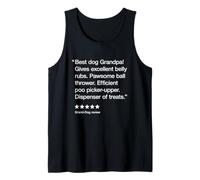 Best Dog Grandpa 5 Stars - Funny Grand-Dog Camiseta sin Mangas