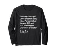 Best Dog Grandpa 5 Stars - Funny Grand-Dog Manga Larga